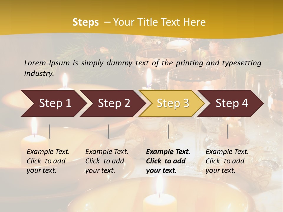 Christmas Dinner Table PowerPoint Template