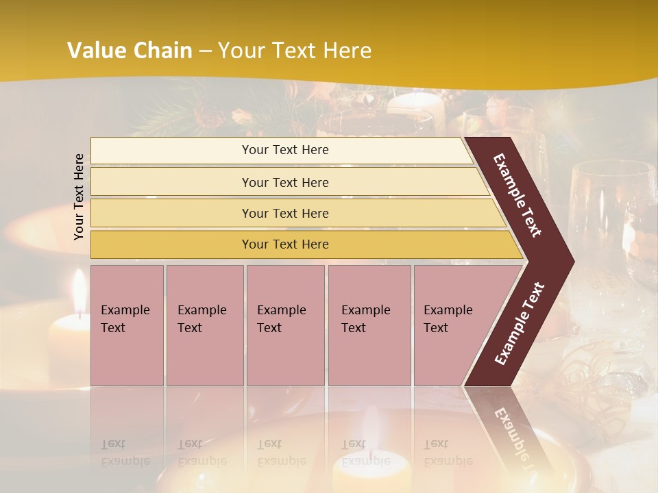 Christmas Dinner Table PowerPoint Template