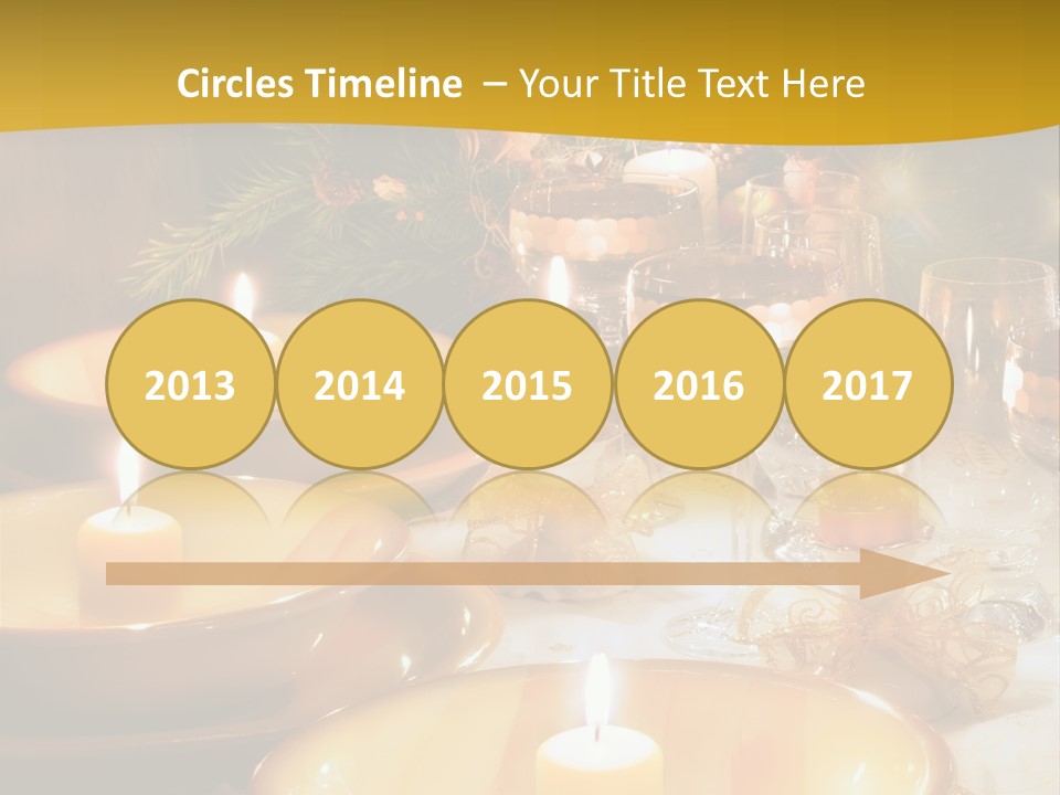 Christmas Dinner Table PowerPoint Template