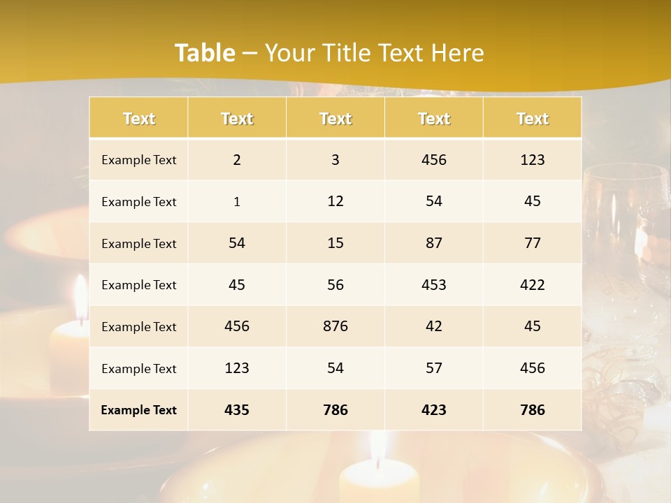 Christmas Dinner Table PowerPoint Template