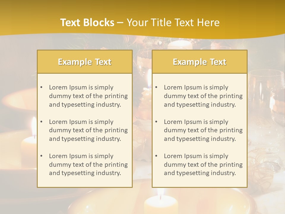 Christmas Dinner Table PowerPoint Template