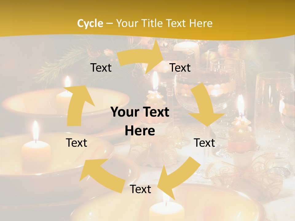Christmas Dinner Table PowerPoint Template
