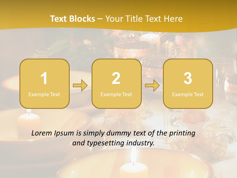 Christmas Dinner Table PowerPoint Template