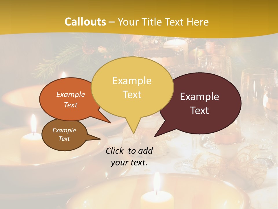 Christmas Dinner Table PowerPoint Template