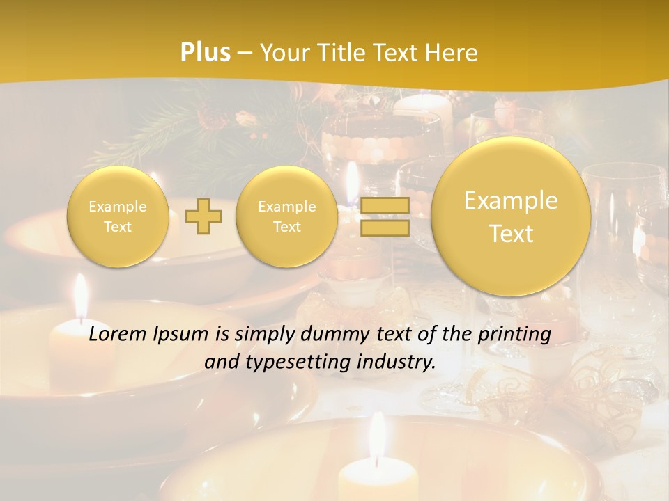 Christmas Dinner Table PowerPoint Template