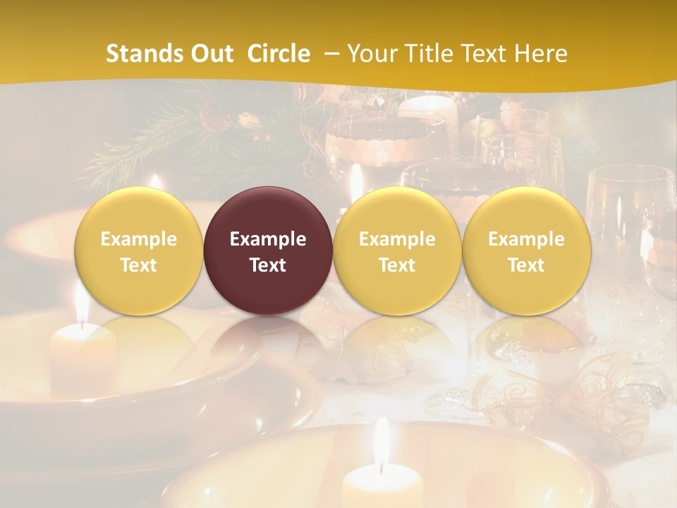 Christmas Dinner Table PowerPoint Template