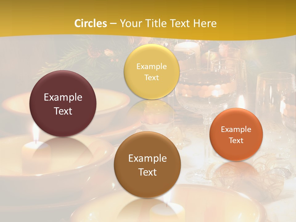 Christmas Dinner Table PowerPoint Template