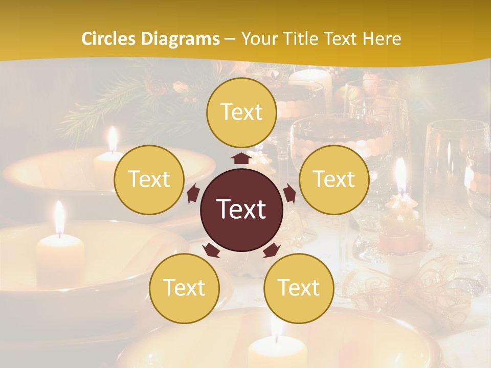 Christmas Dinner Table PowerPoint Template