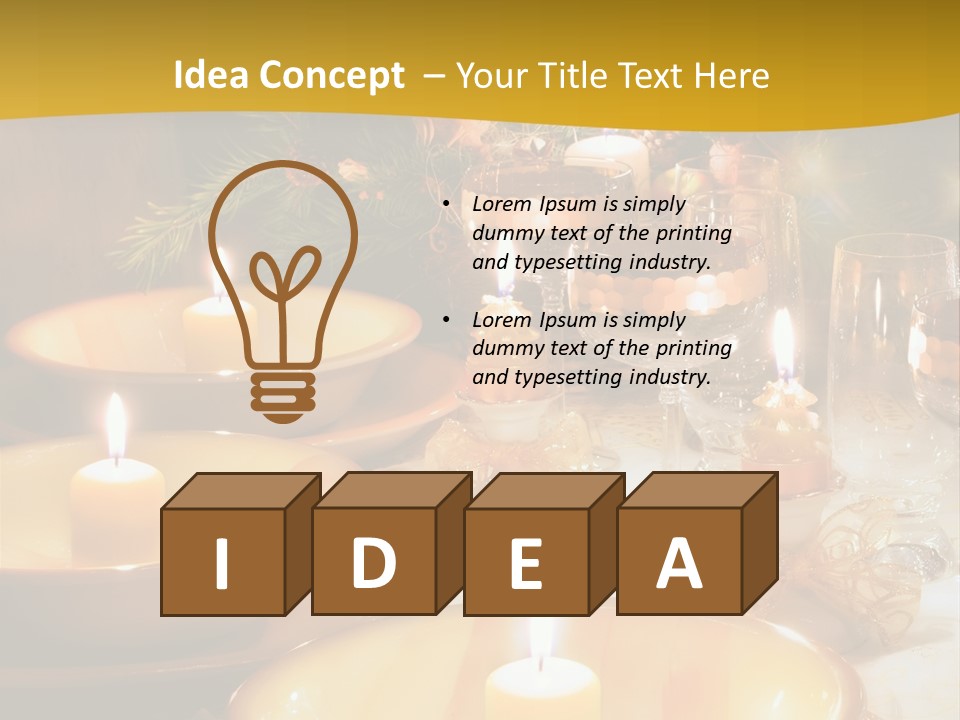 Christmas Dinner Table PowerPoint Template