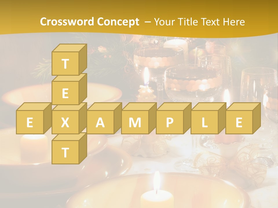 Christmas Dinner Table PowerPoint Template