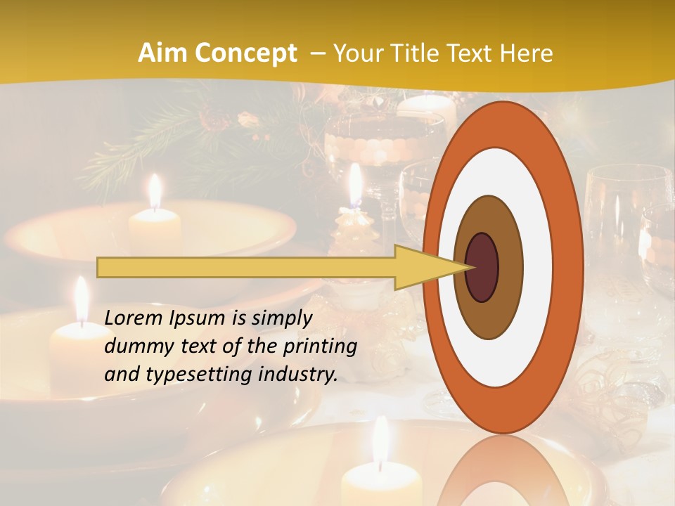 Christmas Dinner Table PowerPoint Template