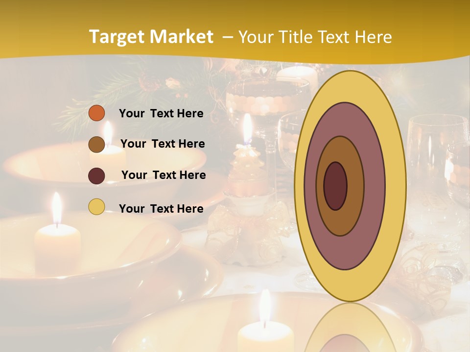 Christmas Dinner Table PowerPoint Template