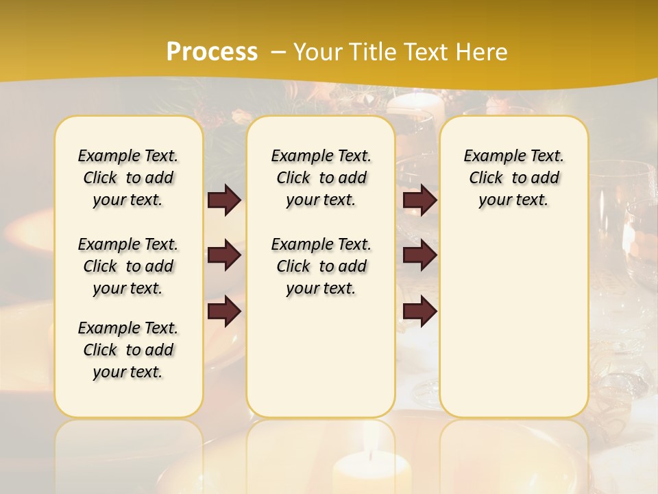 Christmas Dinner Table PowerPoint Template