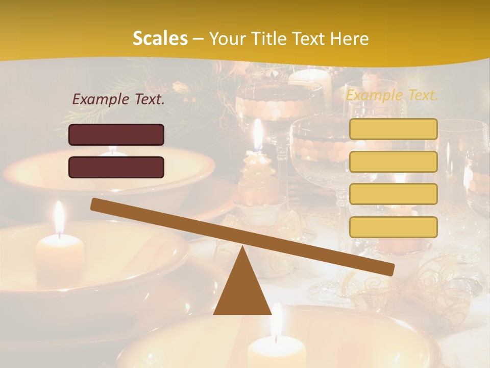 Christmas Dinner Table PowerPoint Template
