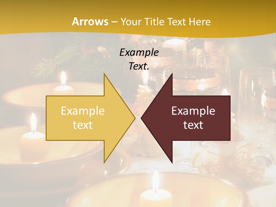 Christmas Dinner Table PowerPoint Template