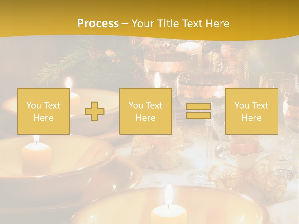 Christmas Dinner Table PowerPoint Template