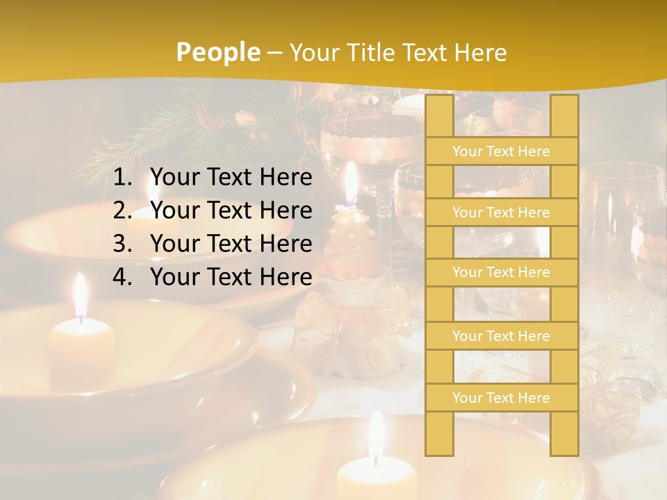 Christmas Dinner Table PowerPoint Template