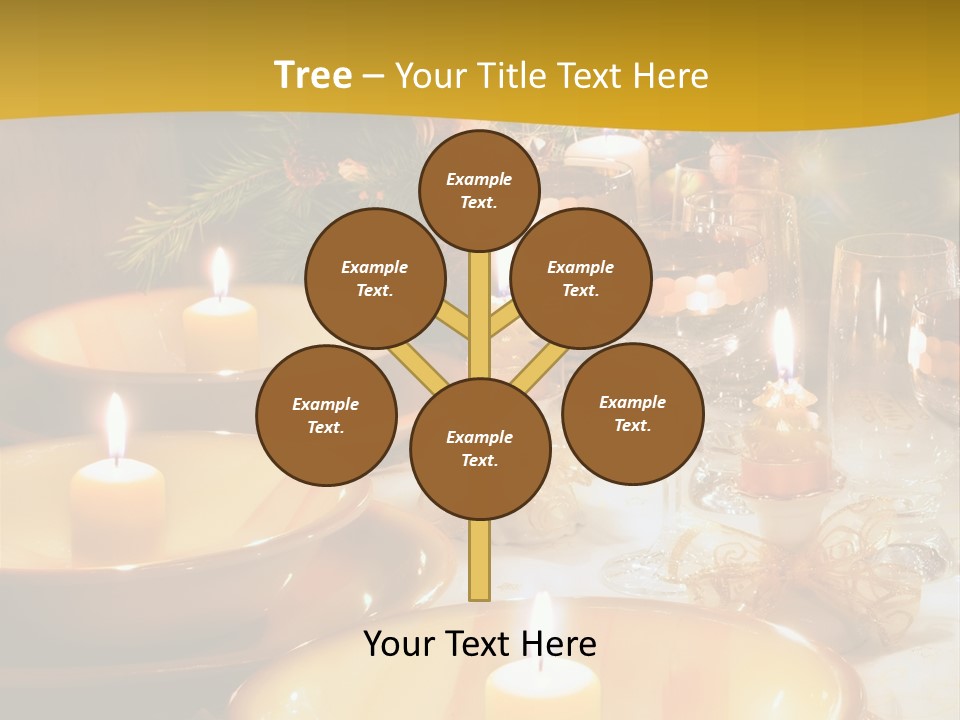 Christmas Dinner Table PowerPoint Template