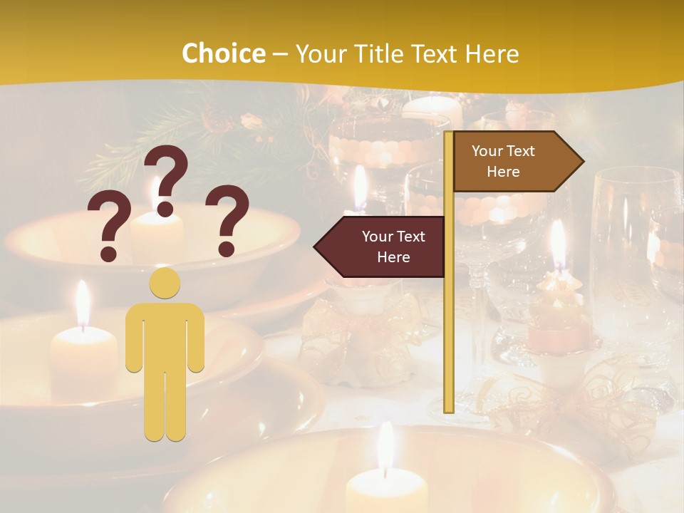Christmas Dinner Table PowerPoint Template