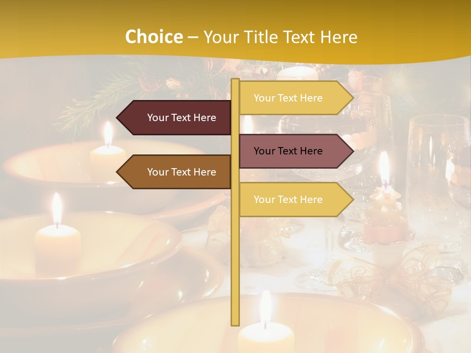 Christmas Dinner Table PowerPoint Template