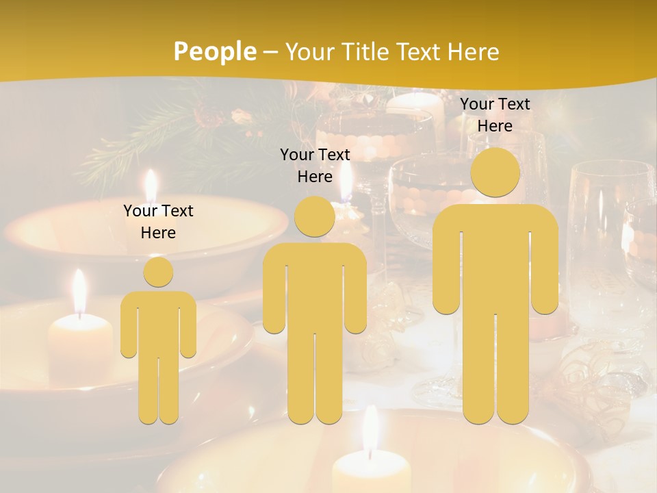 Christmas Dinner Table PowerPoint Template