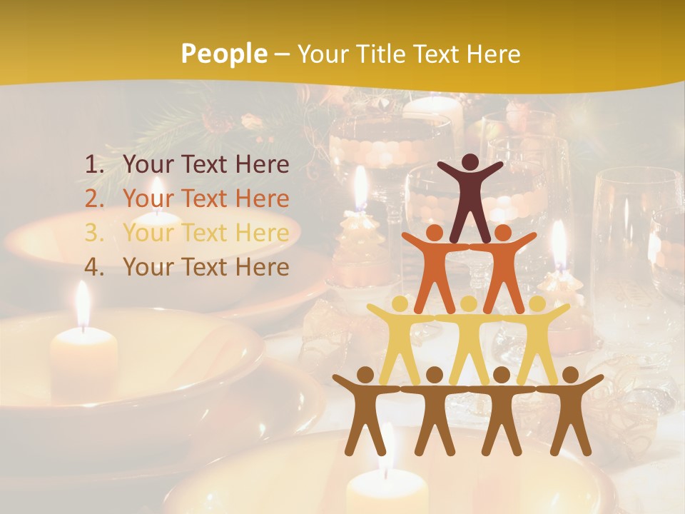 Christmas Dinner Table PowerPoint Template