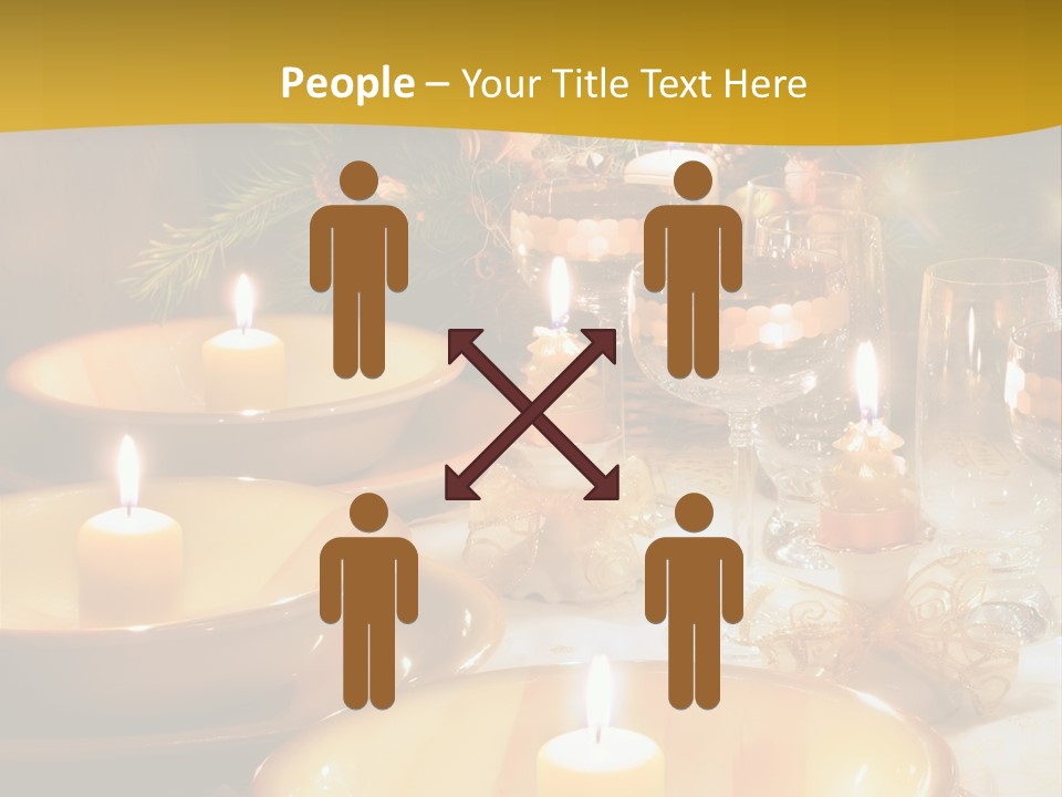 Christmas Dinner Table PowerPoint Template