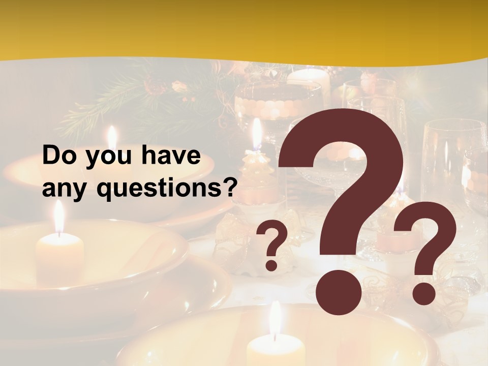 Christmas Dinner Table PowerPoint Template