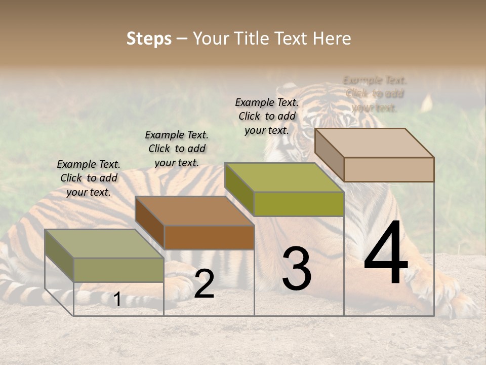 Tiger Sitting PowerPoint Template