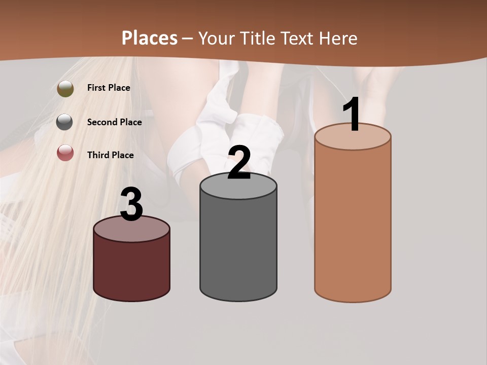 Female Party Metal PowerPoint Template