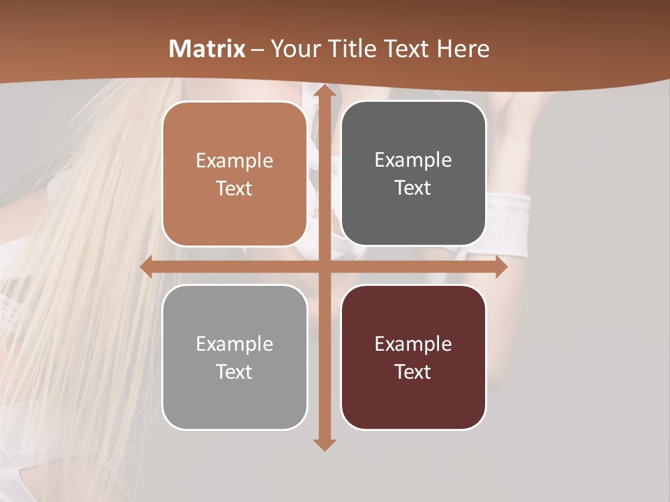 Female Party Metal PowerPoint Template