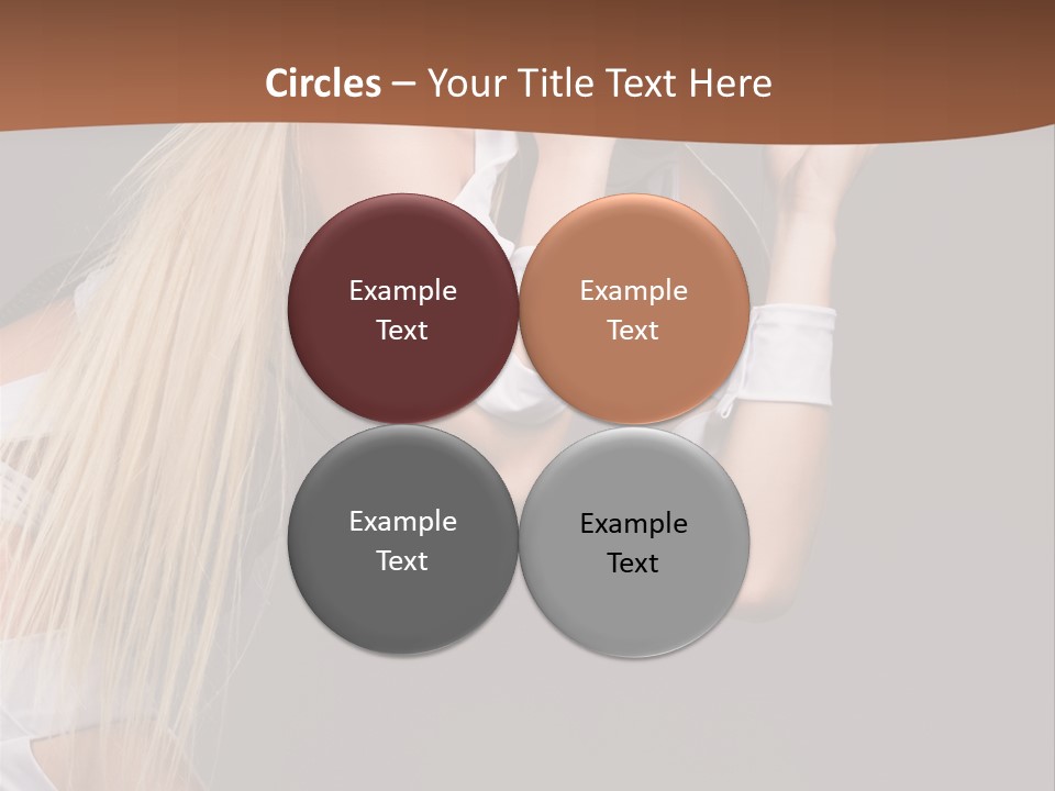 Female Party Metal PowerPoint Template