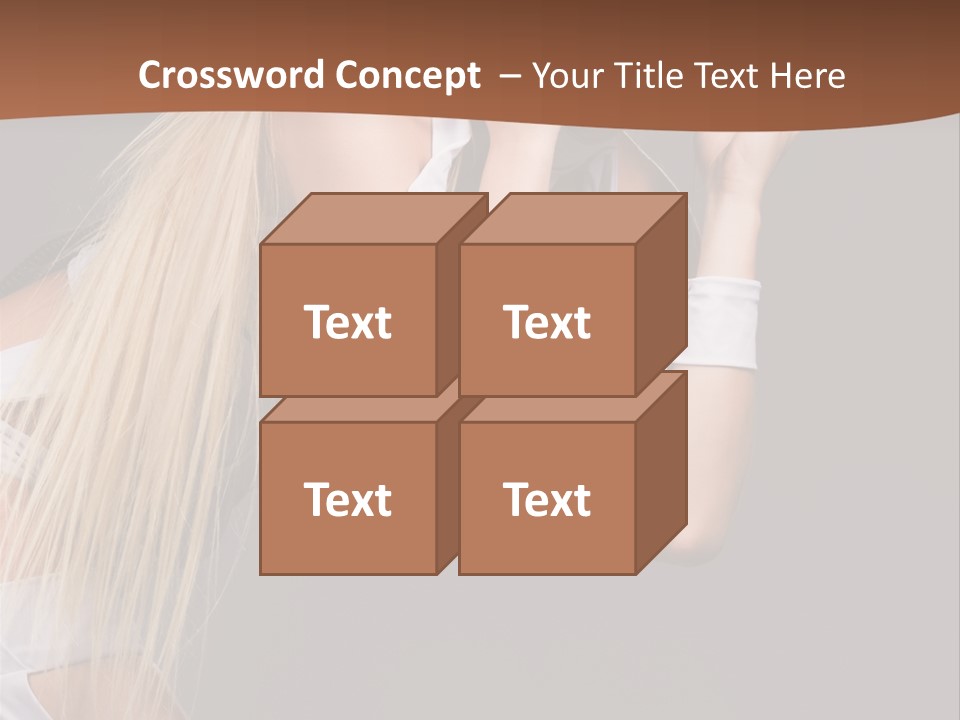 Female Party Metal PowerPoint Template