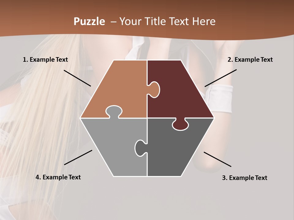 Female Party Metal PowerPoint Template