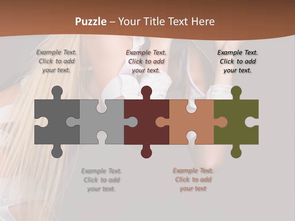 Female Party Metal PowerPoint Template