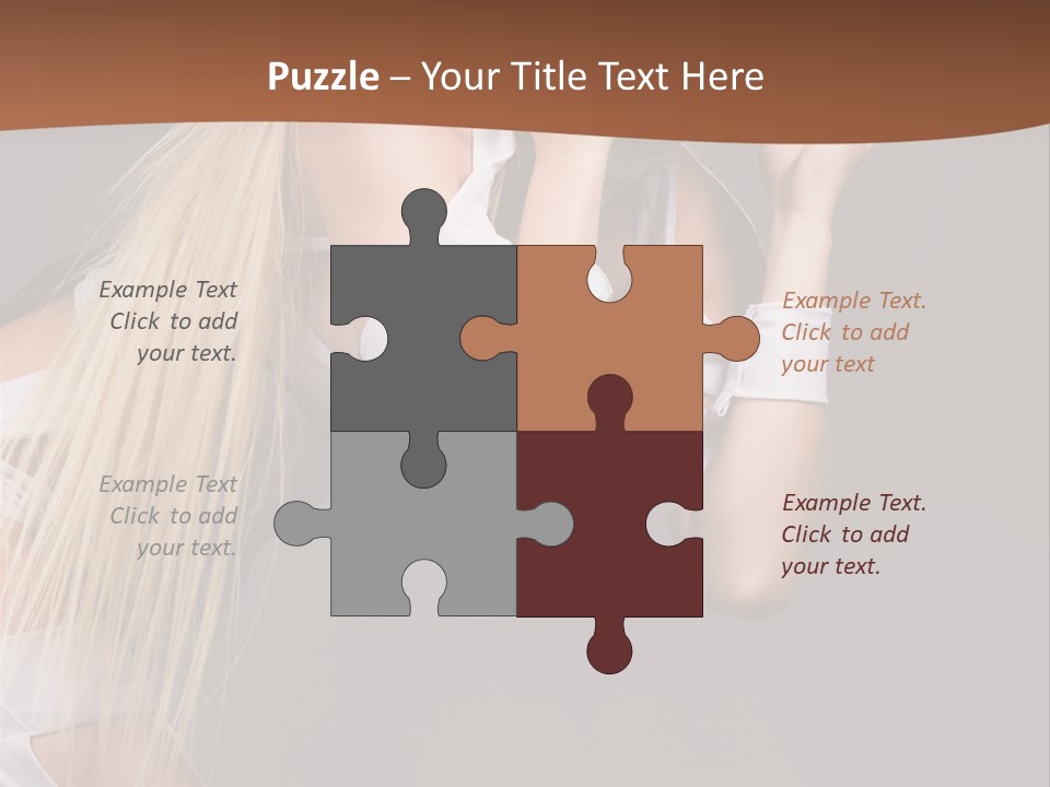 Female Party Metal PowerPoint Template