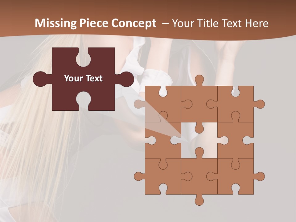 Female Party Metal PowerPoint Template