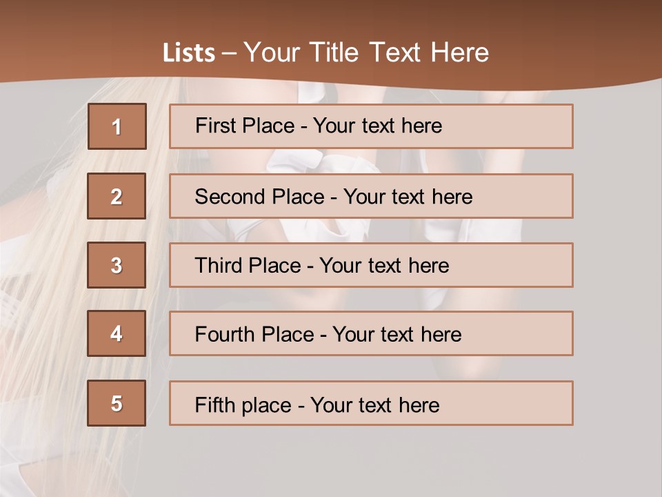Female Party Metal PowerPoint Template