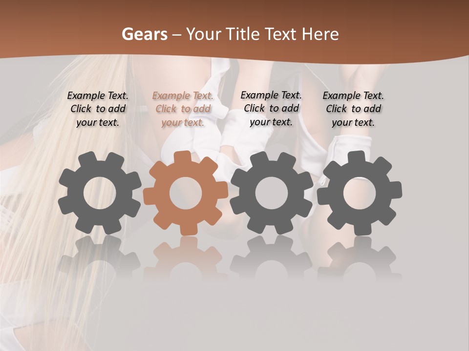 Female Party Metal PowerPoint Template