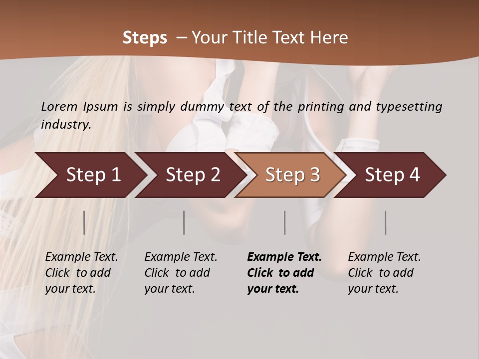Female Party Metal PowerPoint Template