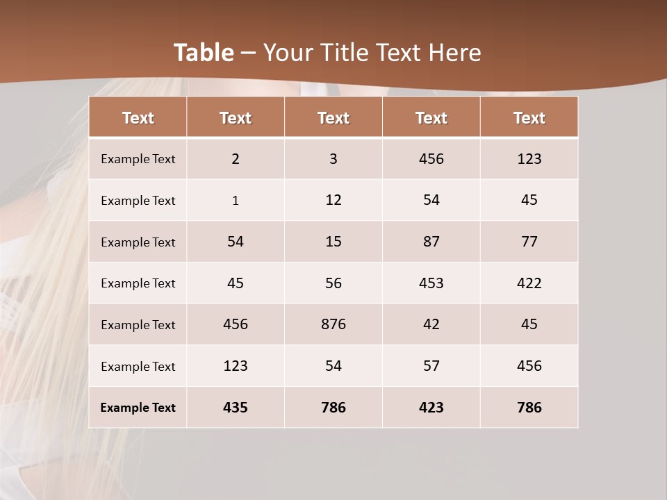 Female Party Metal PowerPoint Template