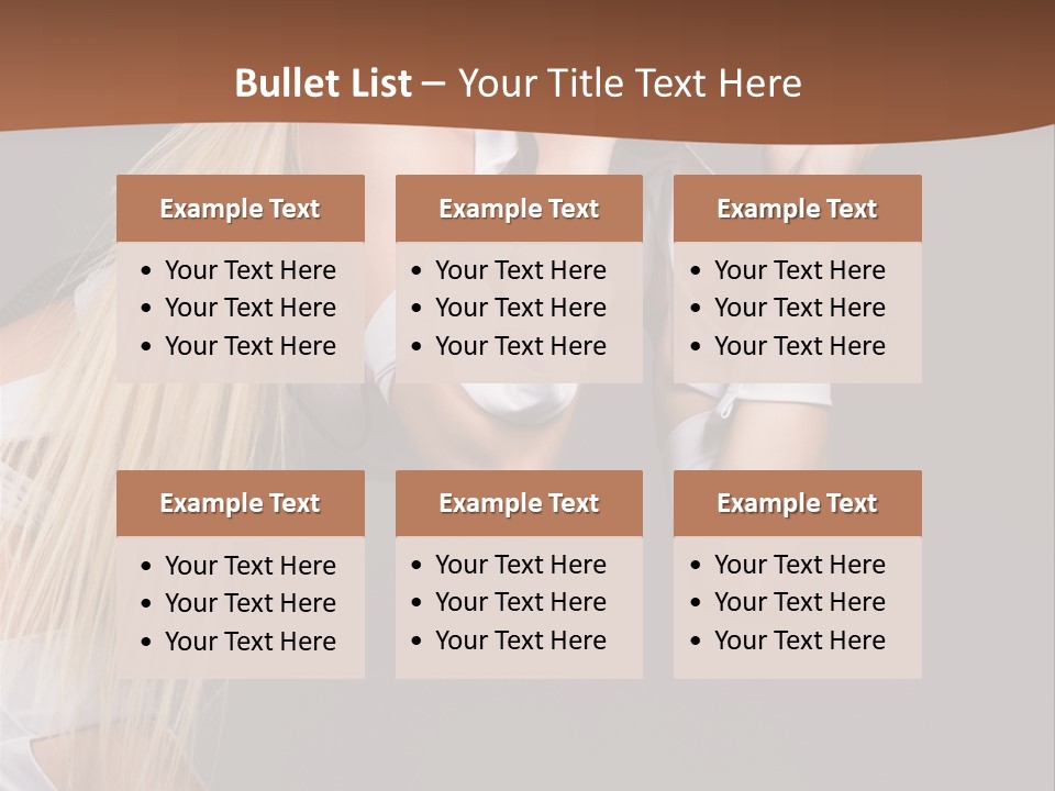 Female Party Metal PowerPoint Template