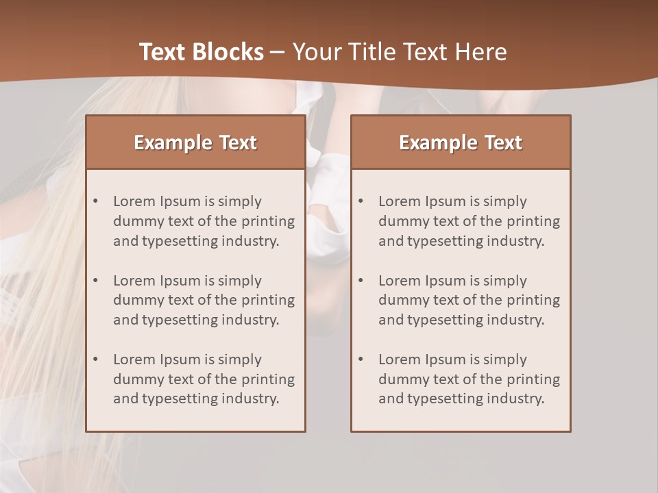 Female Party Metal PowerPoint Template