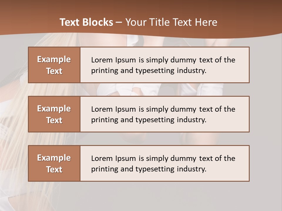 Female Party Metal PowerPoint Template