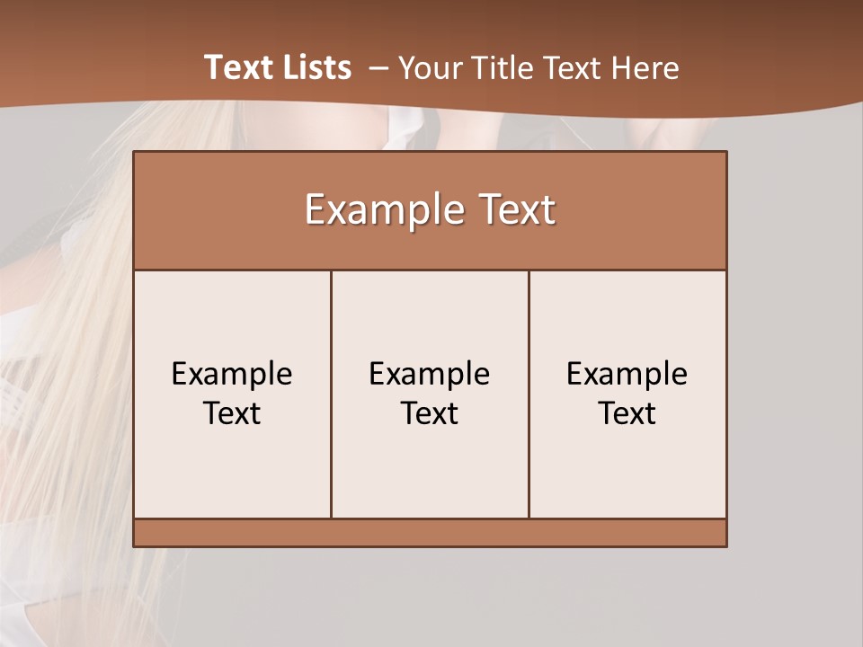 Female Party Metal PowerPoint Template