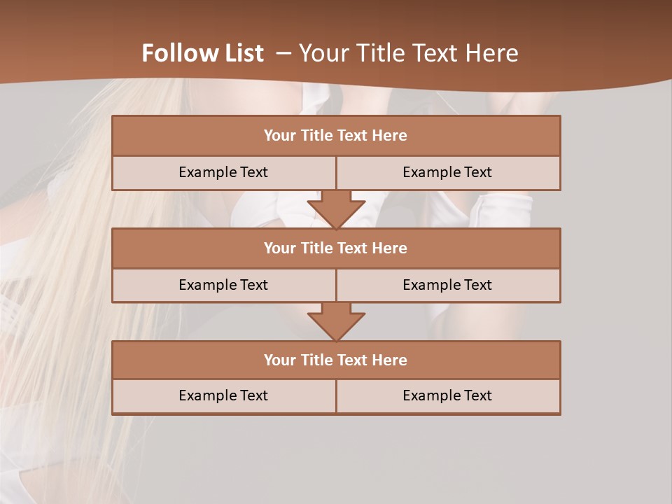 Female Party Metal PowerPoint Template