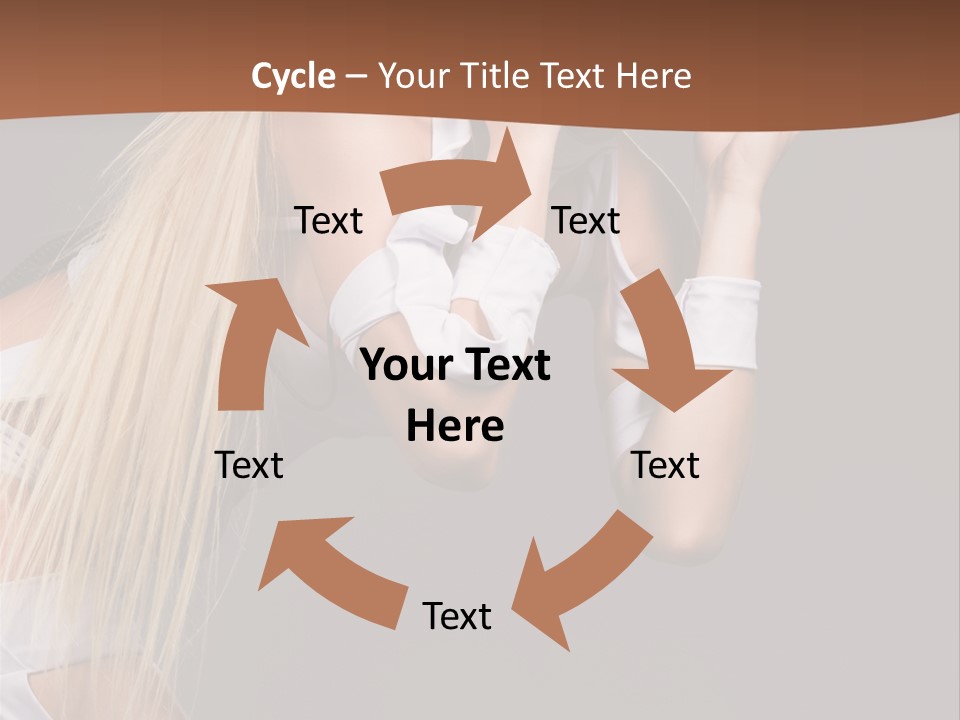 Female Party Metal PowerPoint Template