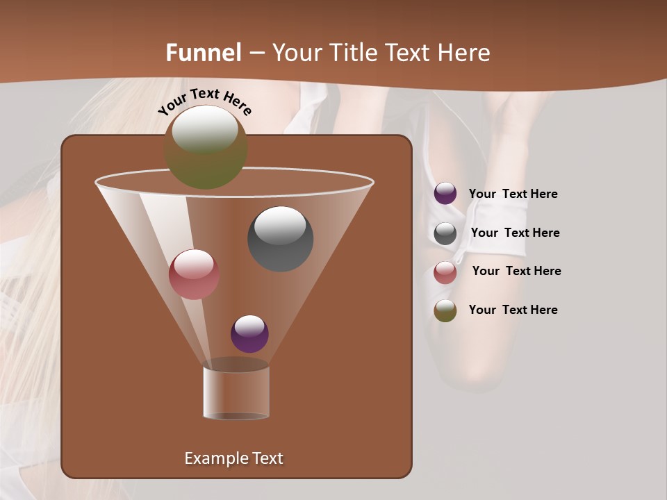 Female Party Metal PowerPoint Template