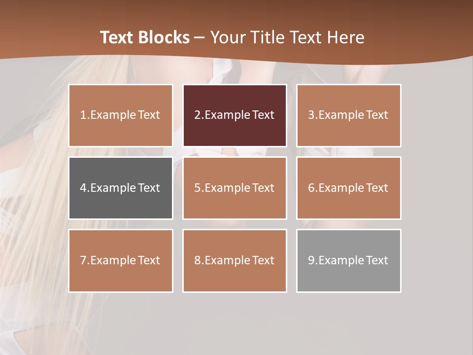Female Party Metal PowerPoint Template