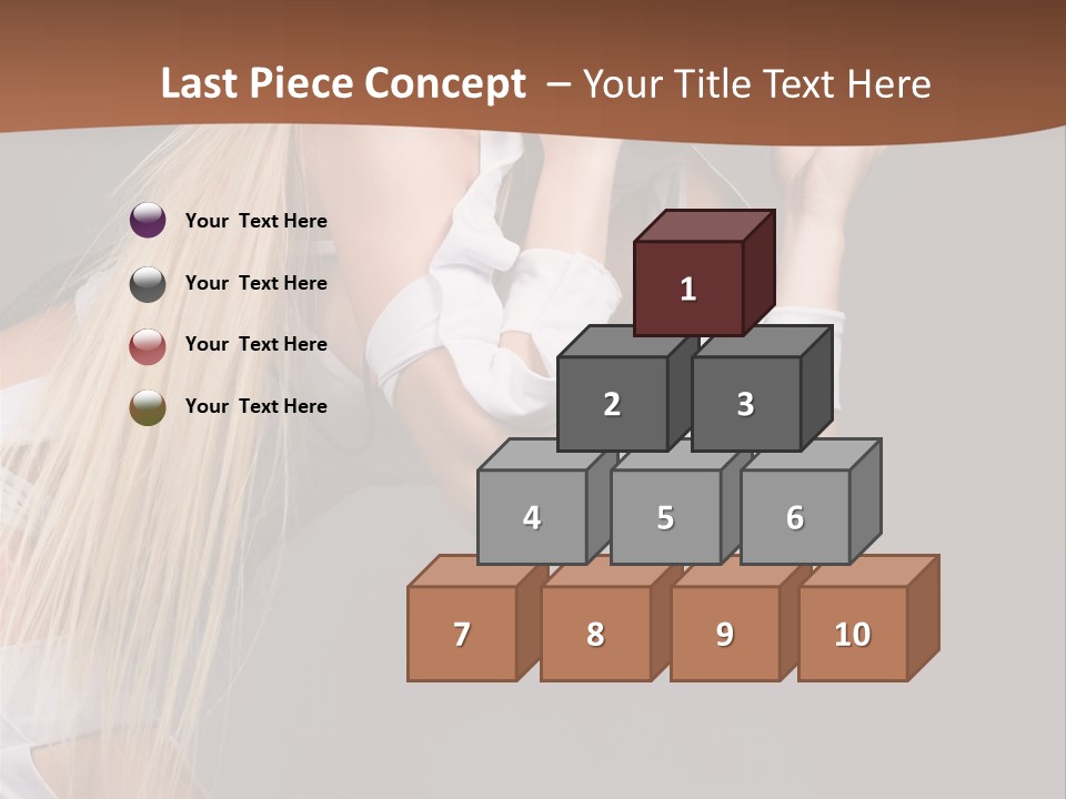 Female Party Metal PowerPoint Template